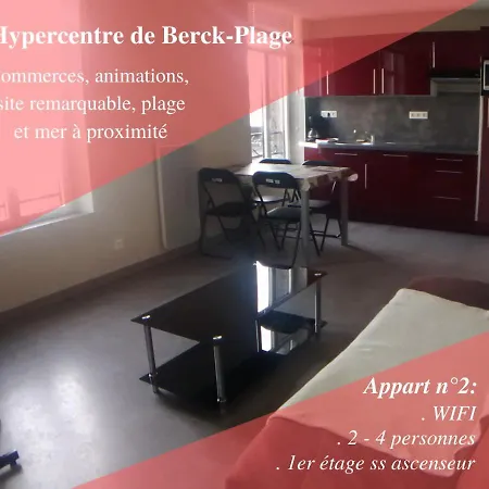 Lägenhet 2-4 Pers Berck-plage Hyper-centre *